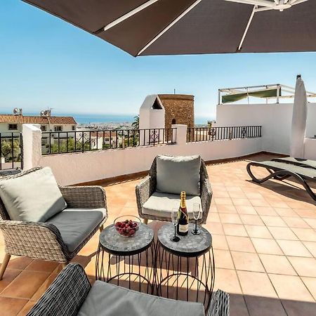 Hermosa Casa Con Terraza E Increibles Vistas Al Mar Y La Montana Nerja Esterno foto
